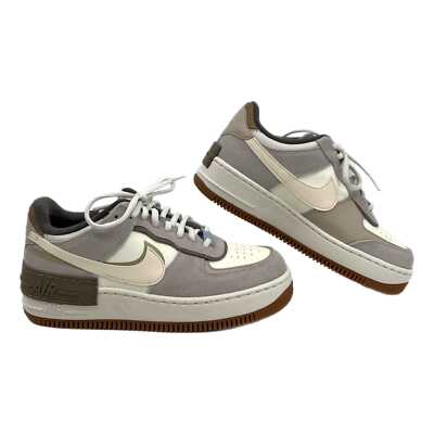 Nike Gray Cream Air Force Shadow Sneakers US Size