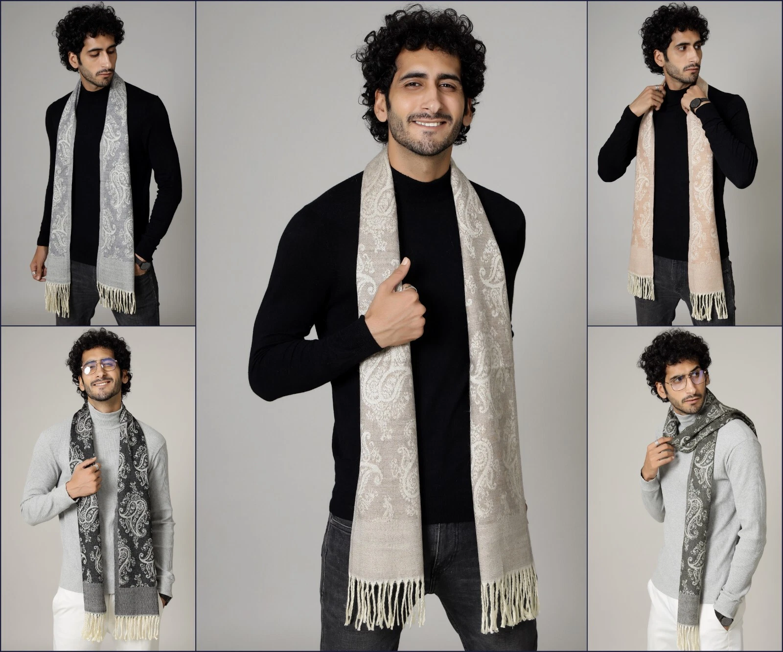 Mens Womens Winter Warm Indian Made CASHMERE Scarf Scarves Plaid Wool Paisley
Opens in a new window