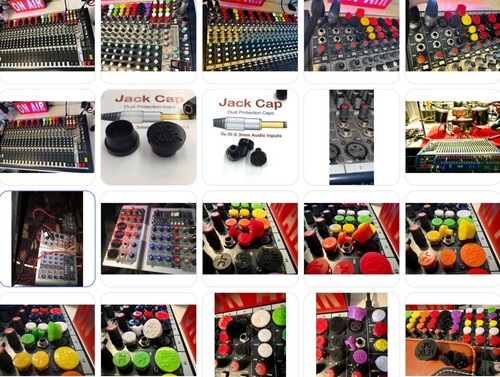 4 x JackCaps per Behringer MS-101 JACK CAP Copertura Miscelatore Protezione Spina Polvere - Foto 6 di 7