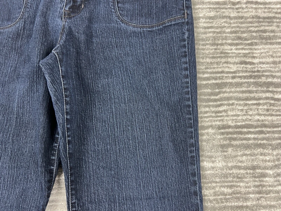 Pantalones de mezclilla Bandolino Blu para mujer 12 azul lavado oscuro mezcla de algodón recto Foto 4 de 4