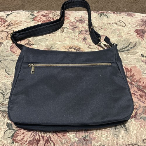 Travelon Anti Theft Crossbody Travel Purse Shoulder Bag Black Quilted Nylon NEW - Picture 5 of 9