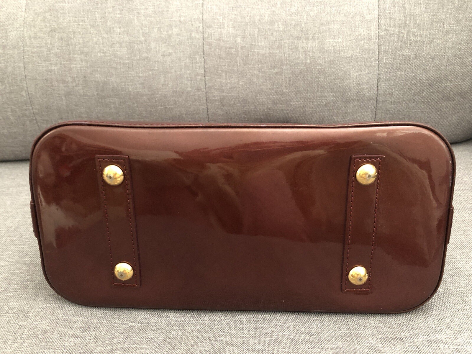 Authentic Louis Vuitton Alma PM Monogram Vernis Leather With Lock Key+ ...