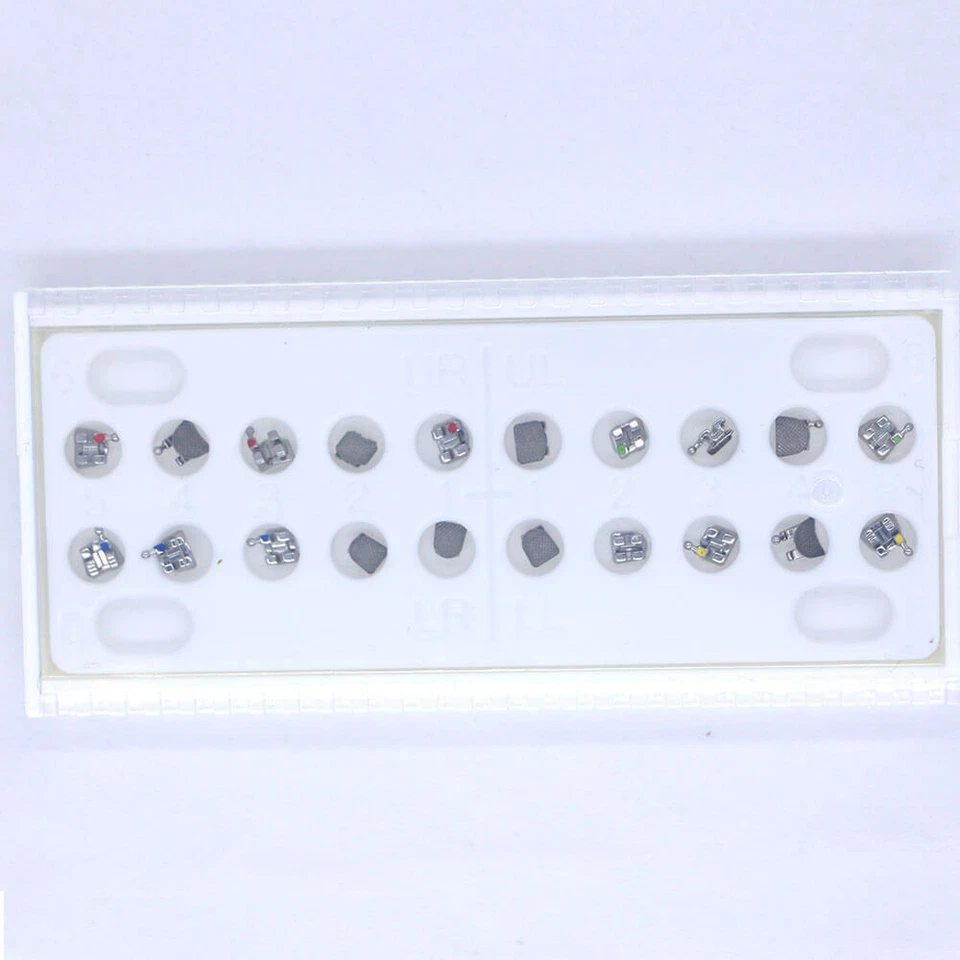 AU 50 kits soporte de ortodoncia dental estándar rojo 0,022" 345 ganchos chorro de arena Foto 3 de 4