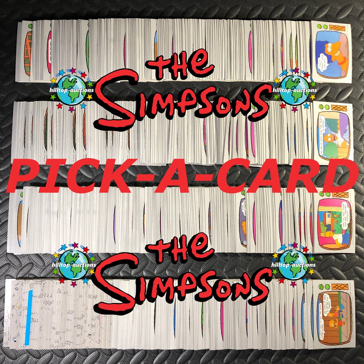 THE SIMPSONS 1990 TOPPS PICK-A-CARD #1 thru #88, STICKER #1 thru
