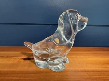Andrea Glass  Art Glass Dog, Candy Dish, Nut Dish Or Planter