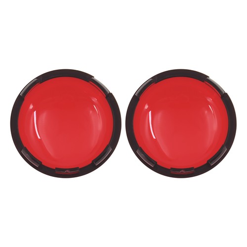 2x Cubierta de lente roja con luz de giro apta para Harley Road Electra Glide Sportster - Imagen 17 de 17