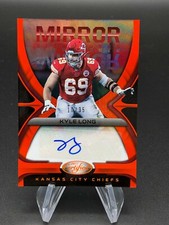 Kyle Long 2021 Certified Mirror Signatures Auto Orange #/35 Kansas City Chiefs