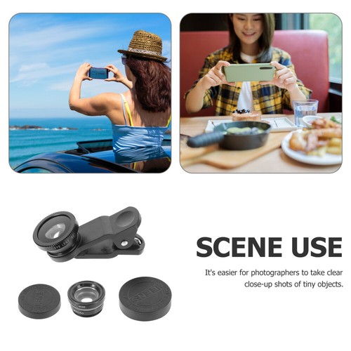 Fisheye Lens Clip On Cell Phone Lens Kit Wide Angle Macro Fisheye Lens - 第 6/12 張圖片