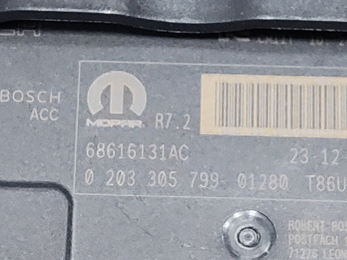 2023 DODGE DURANGO Adaptive Radar Cruise Control Sensor 68616131AC