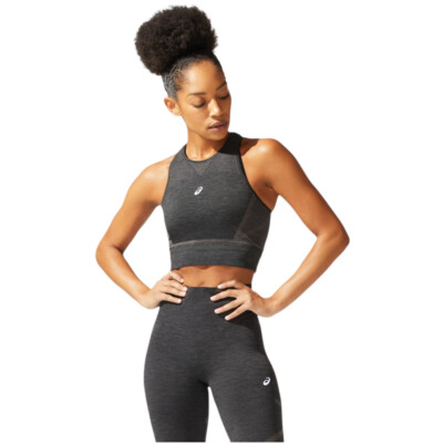 Tshirt Damen, ASICS Seamless Top, Grau