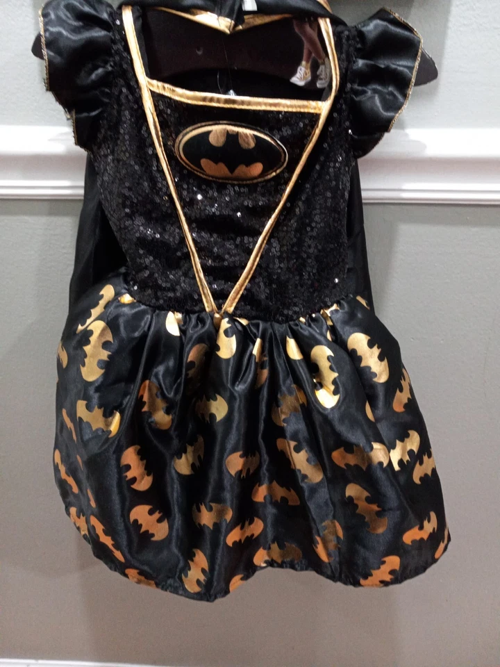 DISFRAZ BATMAN RUBÍES NIÑA SUPERHÉROE BATGIRL, NEGRO TALLA 5-6 NUEVO CON ETIQUETAS Foto 2 de 4