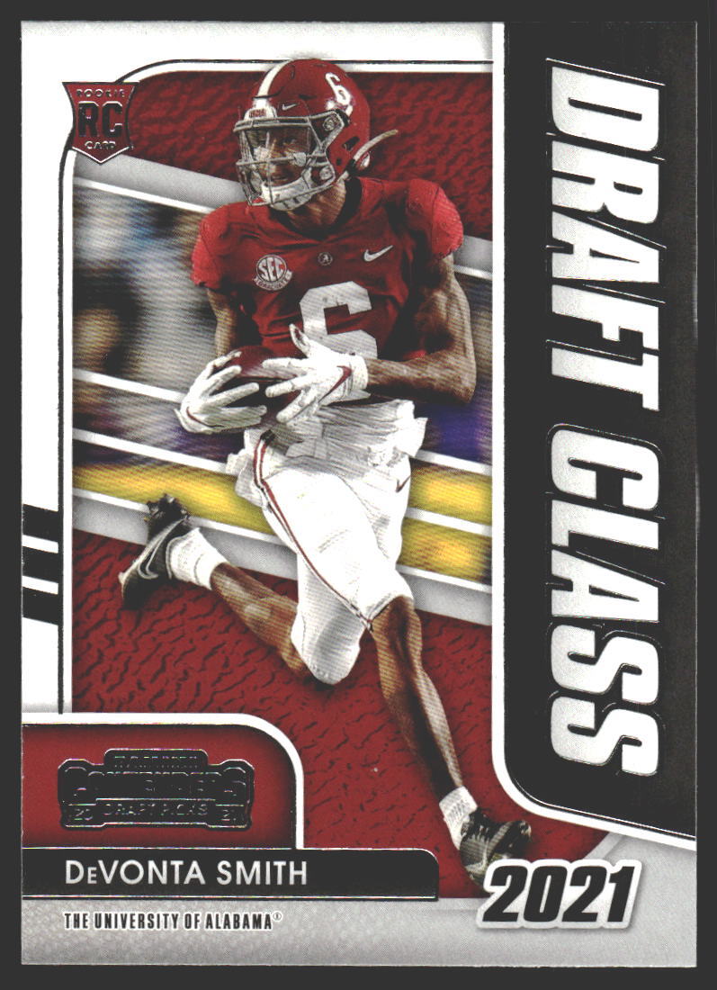 DeVonta Smith #4 2021 Panini Contenders Draft Picks Draft Class Alabama RC