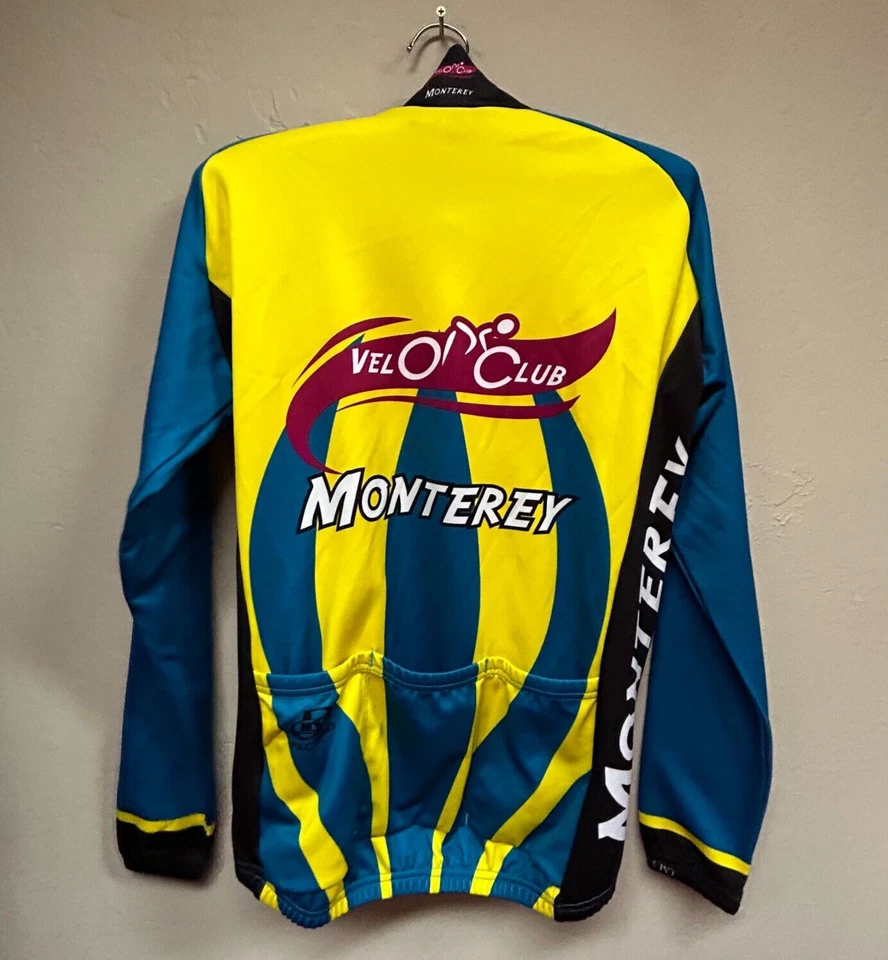 Camiseta masculina manga longa Pactimo Sports Velo Club Monterey média 1/4 zíper ciclismo - Imagem 2 de 4