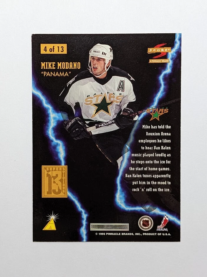 1996-97 Score - Superstitions 4 of 13 Mike Modano - Image 2 of 2
