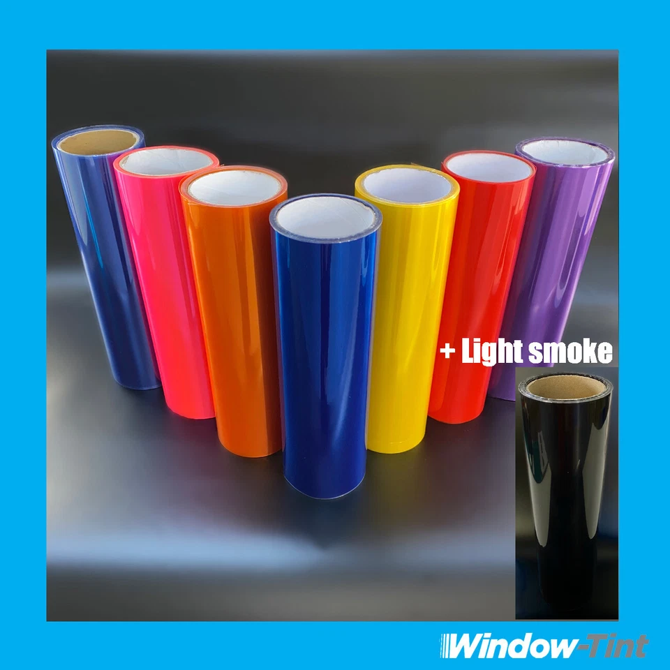 Farbe & Licht Rauch Auto Frontscheinwerfer Getönt Und Rücklicht Film Vinyl Wrap