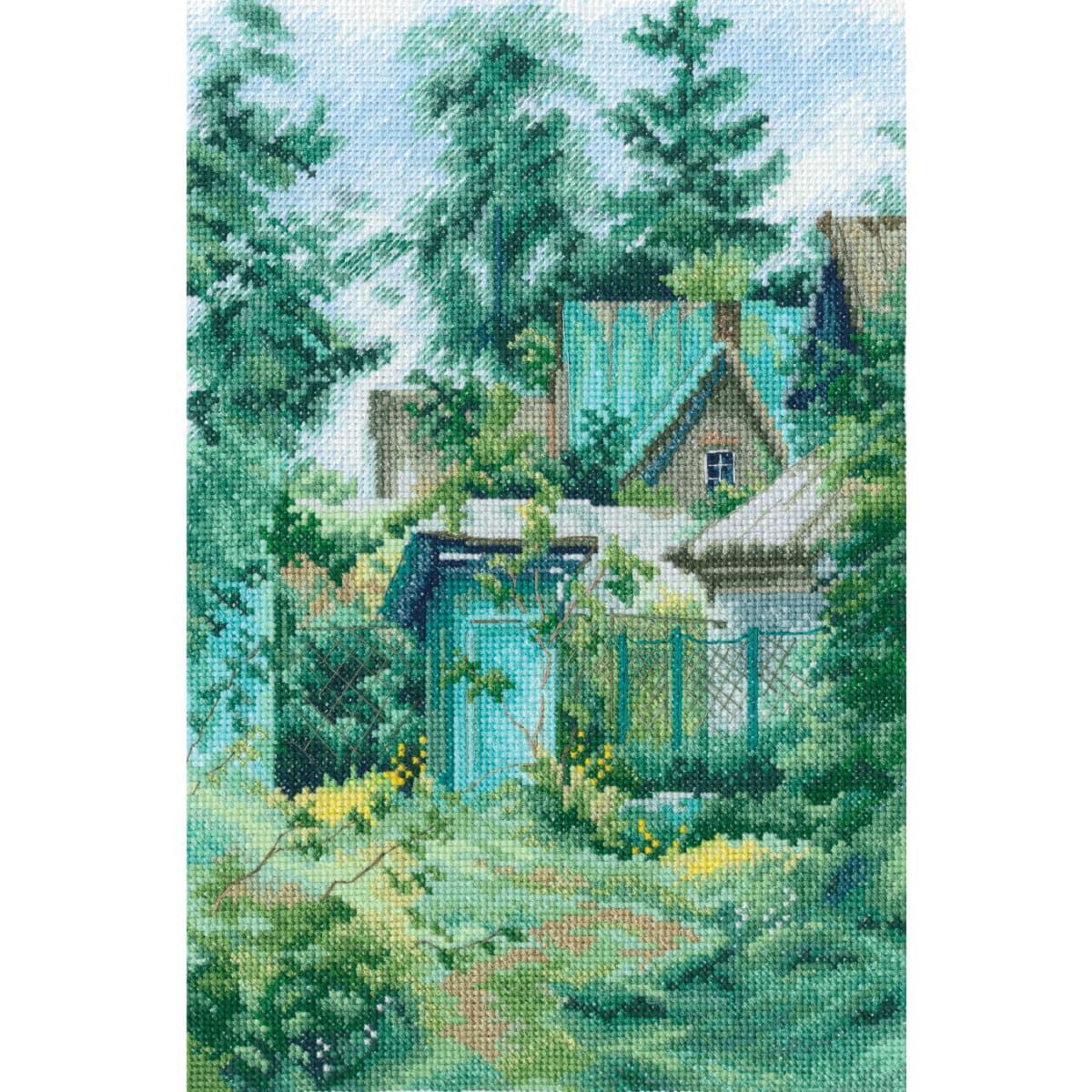 RTO counted cross stitch kit ""Old Country House"", 19x29cm, DIY