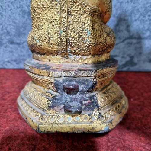 Thai Bronze Gold Buddha Statue Sangkajai, Chinese Fat Buddha, Laughing Buddha - Picture 11 of 12