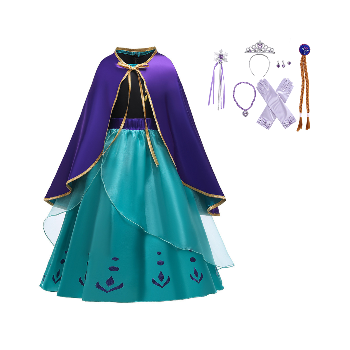 Princess Anna's Frozen 2 queen dress with accessories | eBay