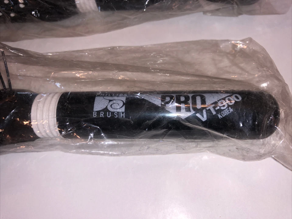 Phillips Brush Pro Vt-900 mango redondo cepillo ventilado lote de 2 totalmente nuevo Foto 3 de 4