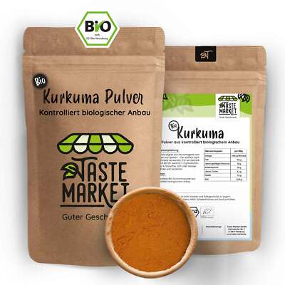 BIO Kurkuma Pulver | GRÖSSENAUSWAHL | gemahlen | Gewürz | Kurkuma Wurzel