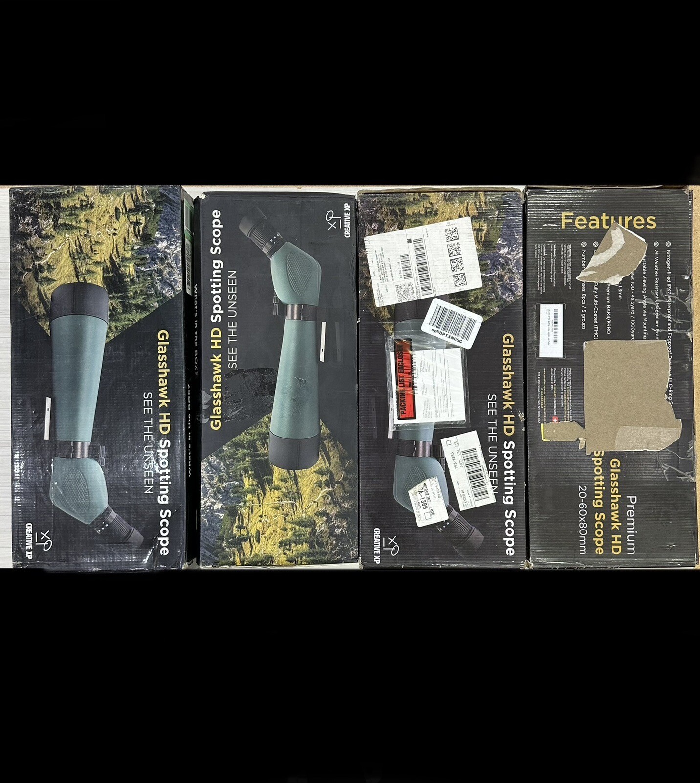 CREATIVE XP Glasshawk HD Spotting Scope 2060x80mm W/ Tripod & Phone Adapter eBay