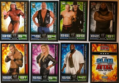 SLAM ATTAX WWE Wrestling Series 1 2008 BASE CARDS Nos 46-172 Pick