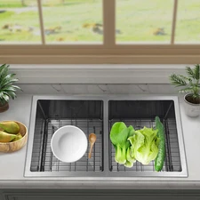 Double Bowl Kitchen Sink Kitchen Sink Rectangle Kitchen Sink Stainless Steel 