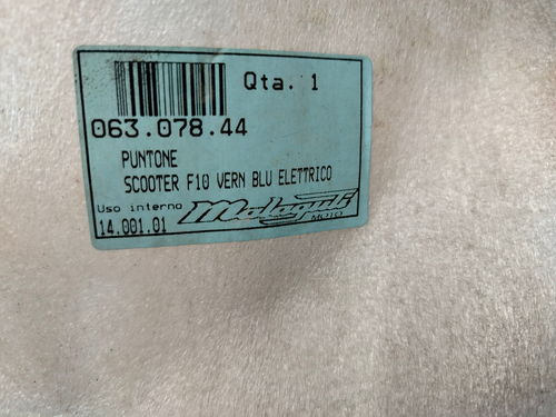 TO-R2068 - PUNTONE MALAGUTI F10 BLU ELETTRICO - COD. 063.078.44 - Foto 5 di 5