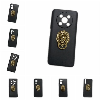 For Huawei Nova Y90 Y61 Y70 5T 8i P30 P50 Lion Head Finger Holder Soft TPU Case