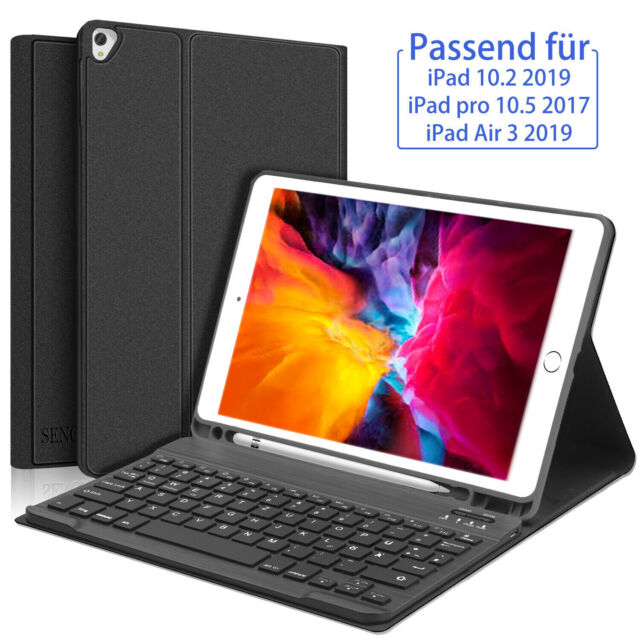 Tastatur Hülle für iPad 10.2" 9.Gen /8.Gen/7.Gen 2021 2020 2019 mit Stifthalt DE