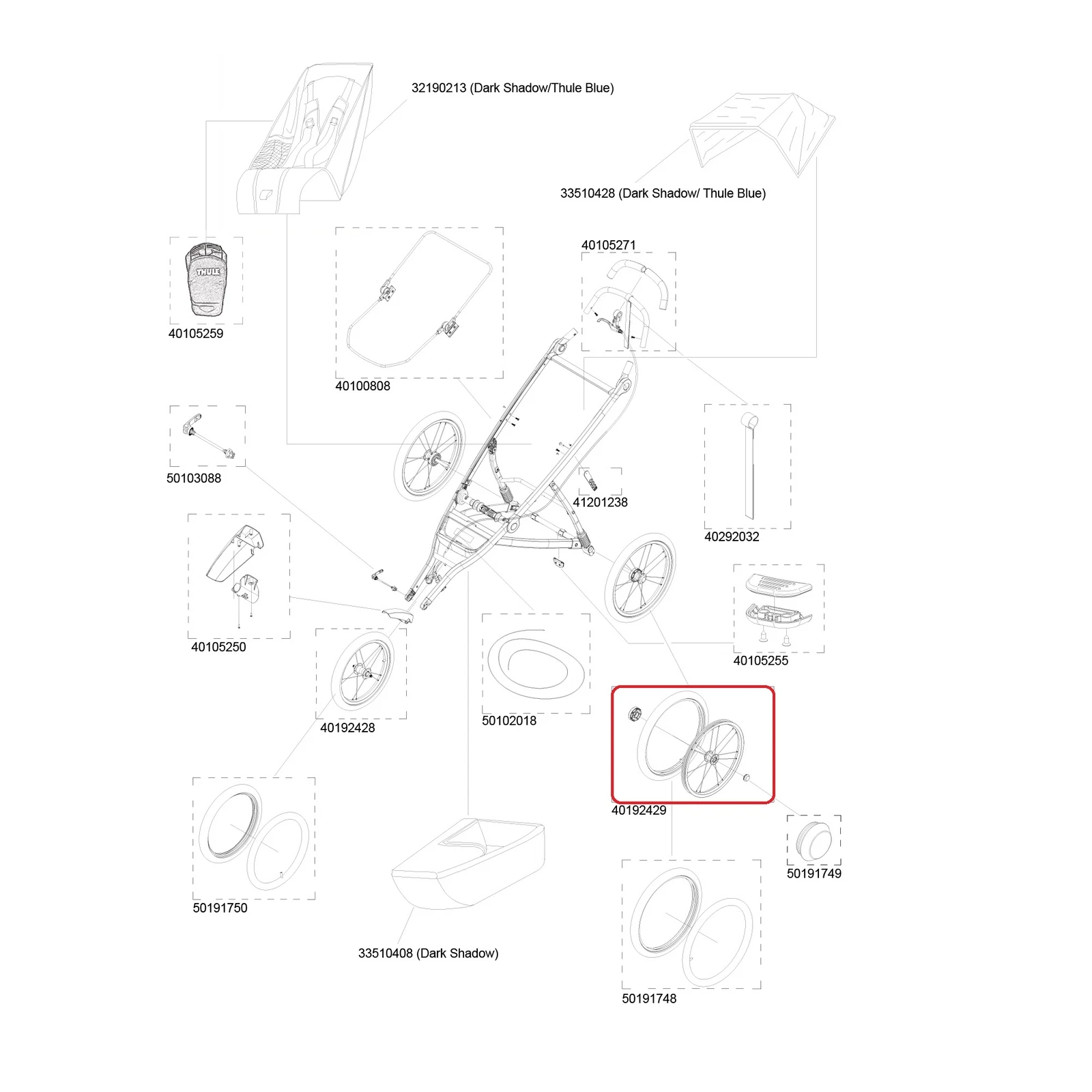 Thule Balance Bike Glide for Thule Glide Jogger Stroller