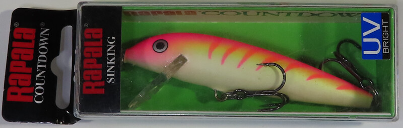 RAPALA Countdown Controlled Sinking Balsa Jerk Bait UV Finish Pink