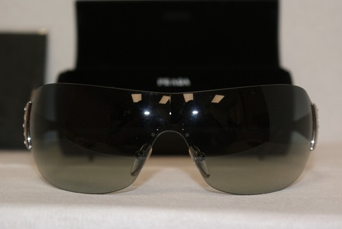 Brand New Authentic Prada 6OI 99-20-130 Silver W Stones 1BC-3M1 W Original Case!