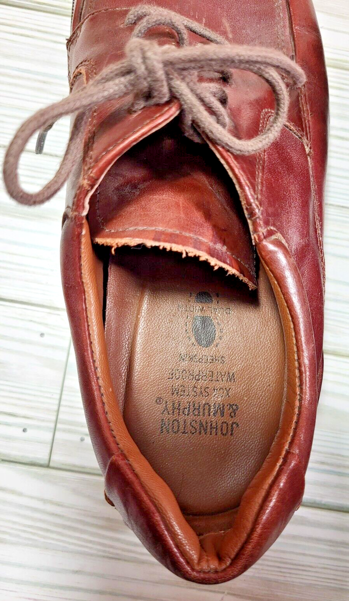 Johnston Murphy Brown Burgundy Oxford Lace Up Men display picture 1