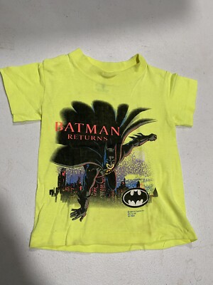 Vintage 1990s SSI Batman Returns Movie Single Stitch T-Shirt Kids