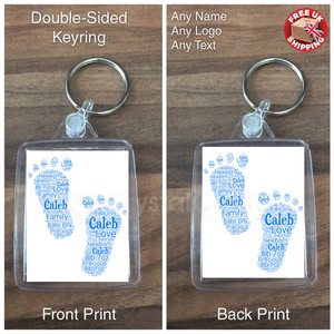 personalised baby keyring
