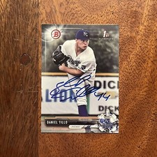 Daniel Tillo Autographed 2017 Bowman Draft Signed Card #BD-59 - Royals