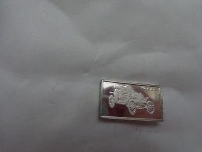 JOHN PINCHES - 1909 STANLEY STEAMER STERLING 925 SILBER EMBLEM AUTO PLAKETTE ABZEICHEN