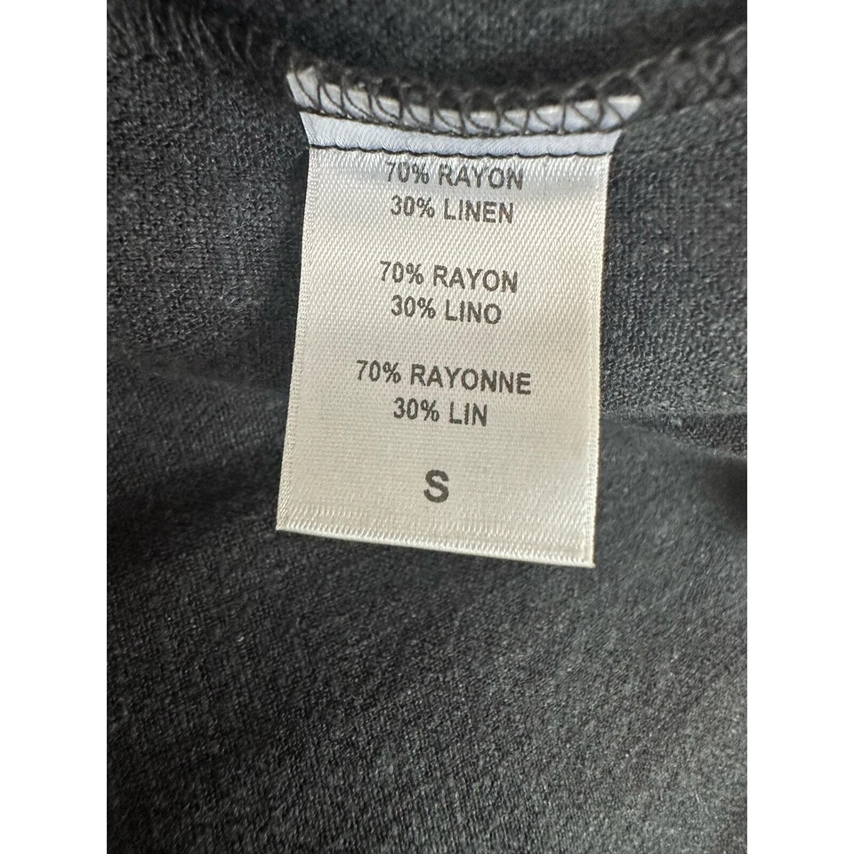 Mono Rachel Pally lino negro sin mangas talla pequeña Foto 4 de 4