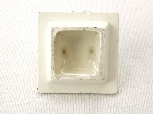1940s Ceramic Square Cinnamon Spice Jar, Checkerboard Art Deco, Staffel, Germany - Picture 9 of 9