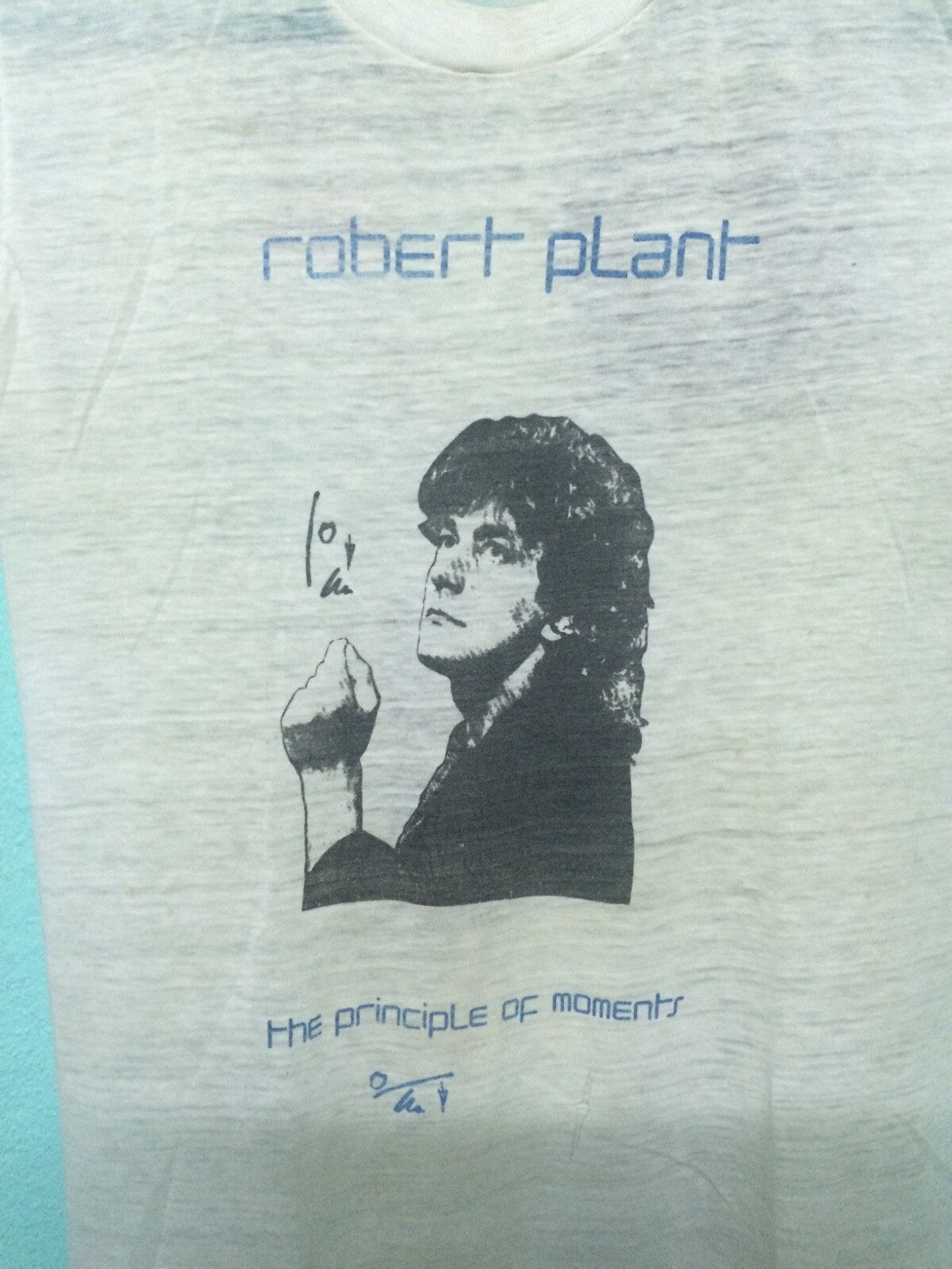 Rare!! Vtg Robert Plant The Principle Of Moments' Sold Out Us Tour 1983' image 4