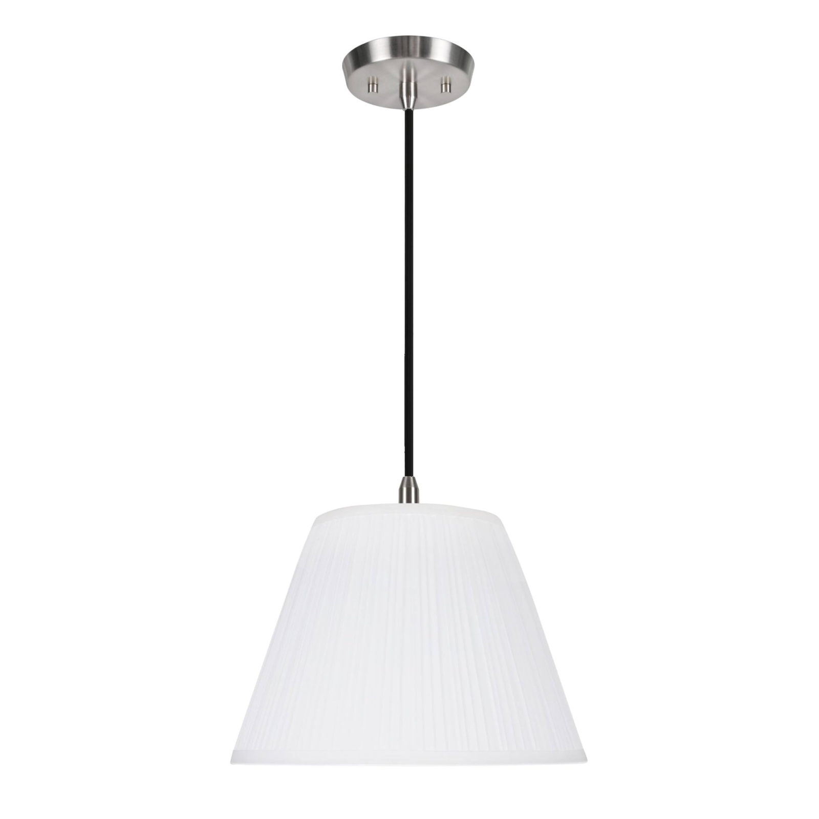 Aspen Creative White 73011 -Light Pendant with Pleated Shaped (Spider) Shade,...