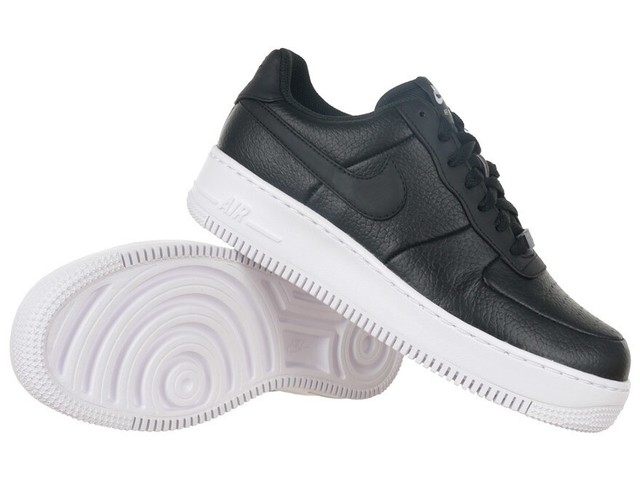 nike air force 1 black and white leather