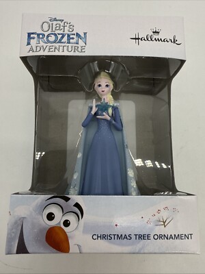 Disney  Olaf s Frozen Adventure  Elsa W/ Star Christmas Tree Ornament Sealed Box