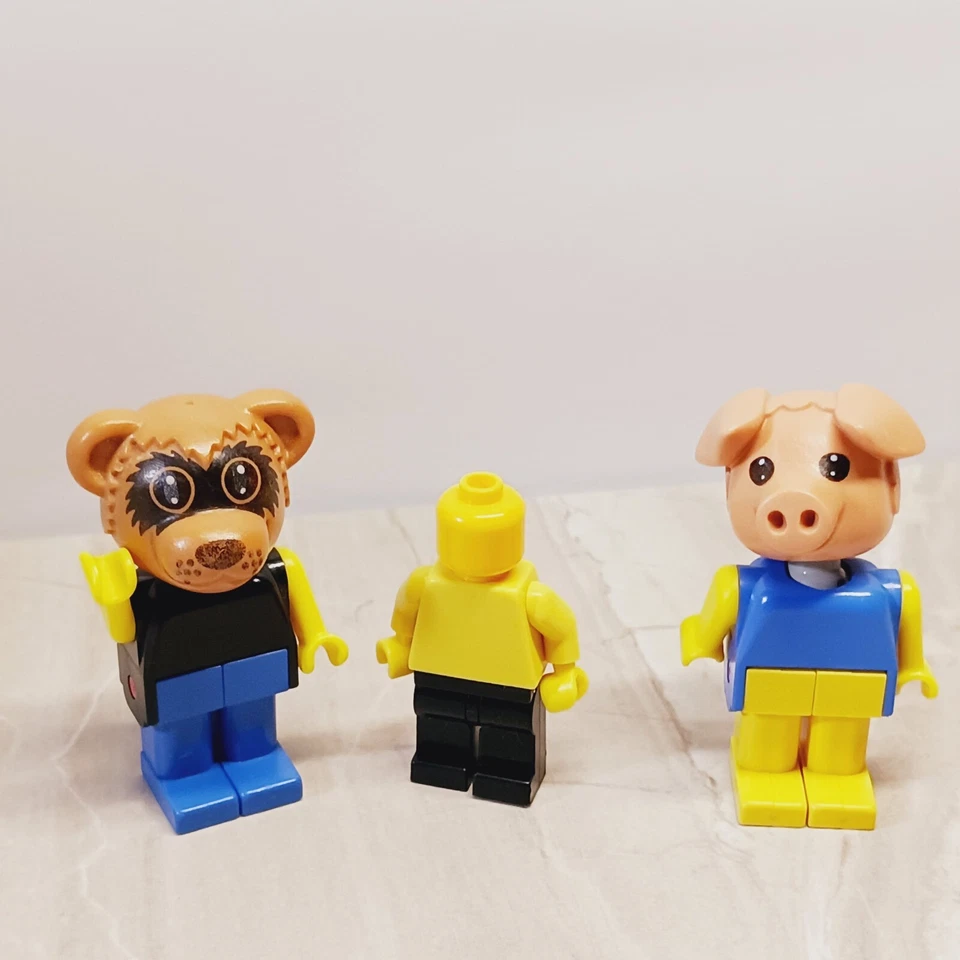 LEGO Mapache y Cerdo Circo FABULAND Animales Europeos de Colección con Trabajos Foto 2 de 2