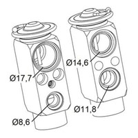 NRF 38399 Expansionsventil Klimaanlage FüR VW Sharan Seat Alhambra Ford Galaxy