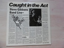 Steve Gibbons Autogramm signed LP-Cover "Caught in the Act Live" Vinyl