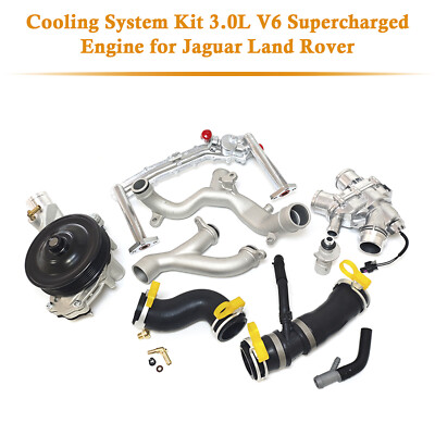 #ad #ad Cooling System Kit 3.0L V6 Supercharged Engine for Jaguar Land Rover US $362.65