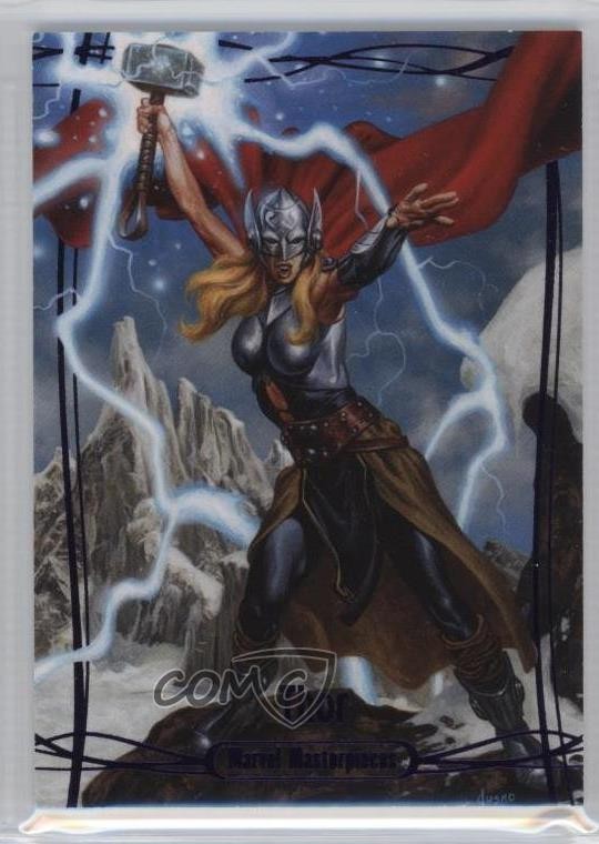 2016 Upper Deck Marvel Masterpieces Epic Purple /199 Thor #52 d6s