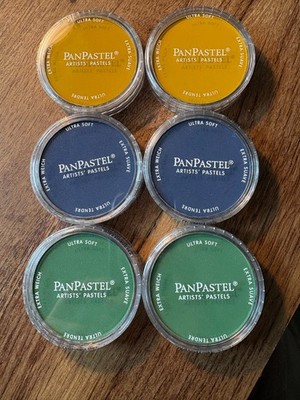 PanPastel Ultra Soft Artist Pastel Ultramarine Blue Diarylide Yellow Green NEW